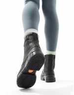 Explorer STRT lace up leather boots in black