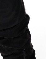 slouchy knee boot in black