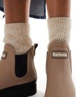 Clifton wedge chelsea welly in light trench/black