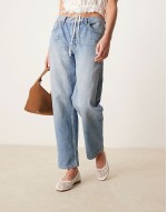 Lagoon weave ballet shoes in white weave